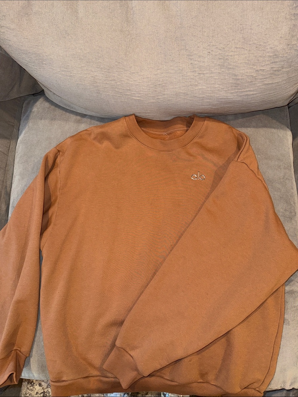 ALO Yoga Crewneck Sweatshirt in Rust